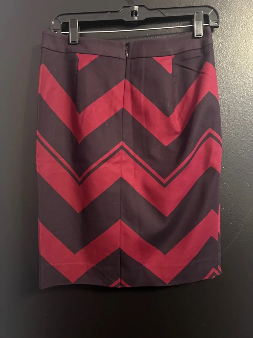 The Limited Berry Plum Chevron Pencil Skirt - Picture 2 of 4